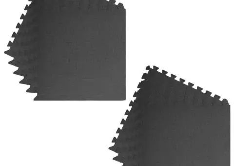 Saltele de exerciții, 12 buc., negru, 4,32 m², spumă EVA - 5/5