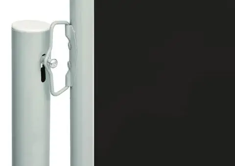 Copertină laterală retractabilă de terasă, negru, 180x600 cm - 3/5