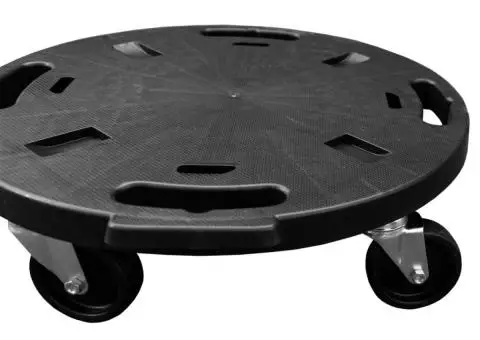 Cărucior pentru plante cu roți, diametru 40 cm, negru, 275 kg - 5/5