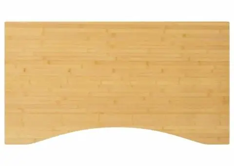 Blat de birou, 100x60x1,5 cm, bambus - 1/4