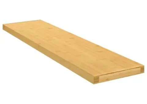 Raft de perete, 80x20x2,5 cm, bambus - 1/4