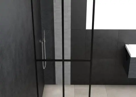 Paravan duș walk-in, 140x195 cm, sticlă securizată transparentă - 3/5