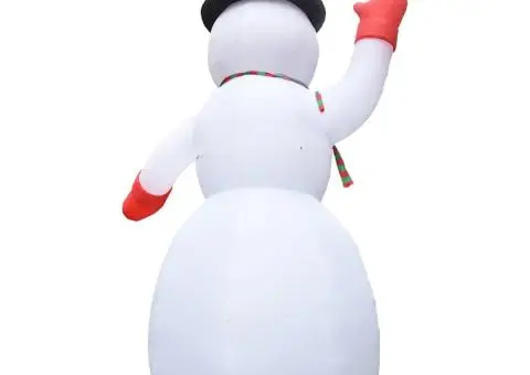 Om de zăpadă gonflabil pentru Crăciun cu LED, IP44, 600 cm, XXL - 4/5