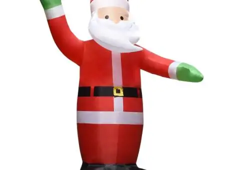 Decorațiune Crăciun Moș Crăciun gonflabil cu LED-uri IP44 4,5 m - 2/5