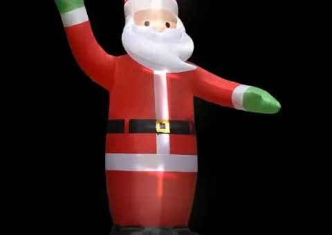 Decorațiune Crăciun Moș Crăciun gonflabil cu LED-uri IP44 4,5 m - 3/5