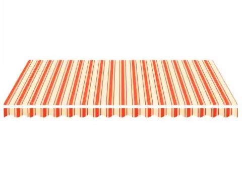 Pânză de rezervă copertină, galben și portocaliu, 4x3 m - 3/5