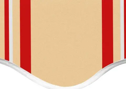 Pânză de rezervă copertină, galben și portocaliu, 4x3 m - 5/5