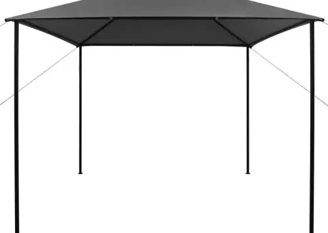 Pavilion, antracit, 3 x 3 m, material textil și oțel, 180 g/m² - 2/5