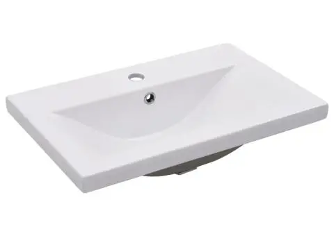 Chiuvetă încorporată, alb, 61 x 39,5 x 18,5 cm, ceramică - 2/5