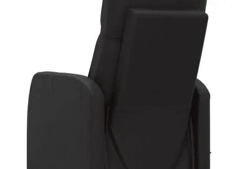 Fotoliu de masaj, negru, piele ecologică - 5/5