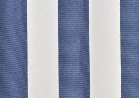 Pânză copertină, albastru & alb, 4x3 m (cadrul nu este inclus) - 3/5