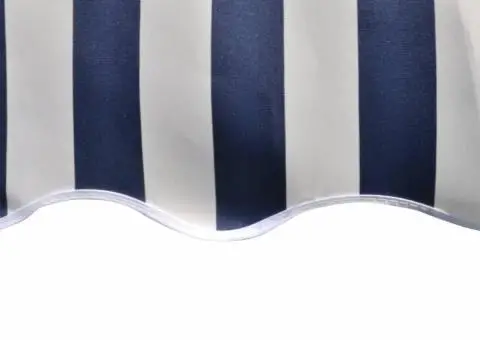Pânză copertină, albastru & alb, 4x3 m (cadrul nu este inclus) - 4/5