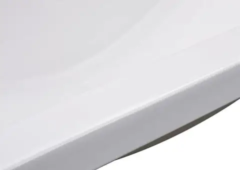 Chiuvetă încorporată, alb, 91 x 39,5 x 18,5 cm, ceramică - 5/5