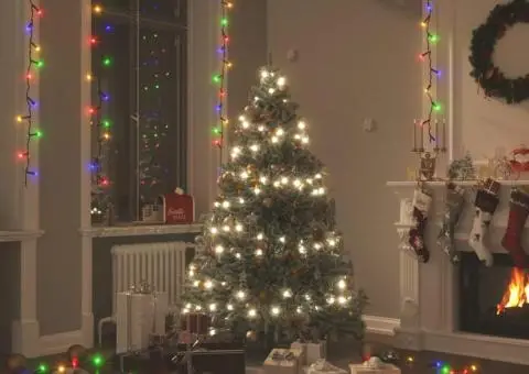 Instalație cu 300 LED-uri, multicolor, 30 m, PVC - 1/5