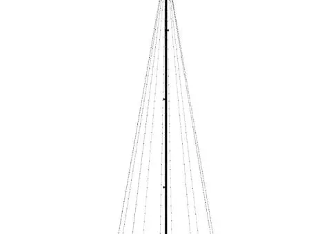 Brad de Crăciun, 310 LED-uri, alb cald, 300 cm, cu țăruș - 3/5