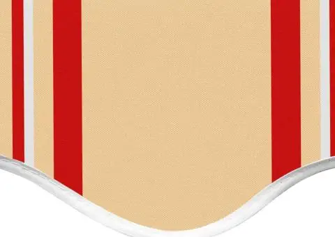 Pânză de rezervă copertină, galben și portocaliu, 3x2,5 m - 5/5