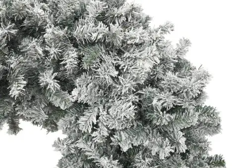 Arcadă pom de Crăciun cu zăpadă pufoasă, 240 cm - 4/5