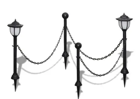 Stâlpi cu felinar cu LEDuri și lanțuri - 2/5