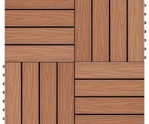 vidaXL Plăci podea în relief WPC, 11 buc, 30x30 cm, 1 mp, maro deschis
