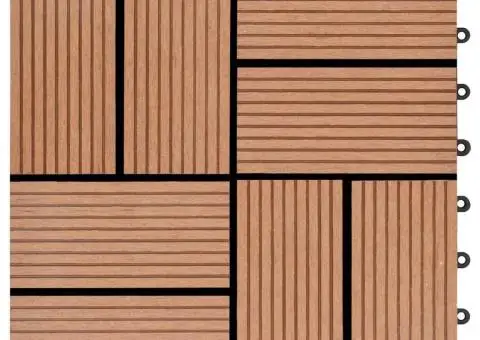 Plăci de pardoseală 11 buc, maro, 30 x 30 cm, WPC, 1 mp - 3/5