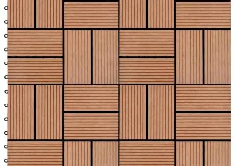 Plăci de pardoseală 11 buc, maro, 30 x 30 cm, WPC, 1 mp - 4/5