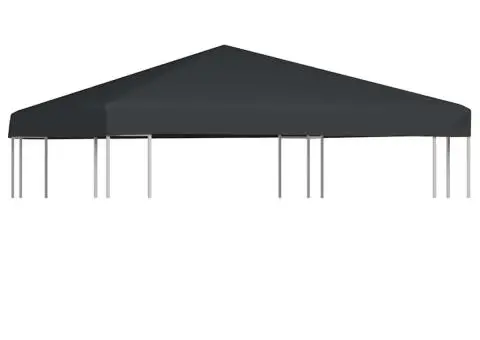 Acoperiș de pavilion, 310 g/m², gri, 3 x 3 m - 1/5