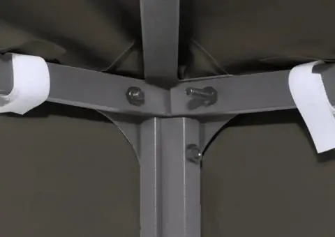 Acoperiș de pavilion, 2 niveluri, gri taupe, 4x3 m, 310 g/m² - 4/5