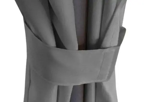 Pavilion cu perdele, antracit, 3,5 x 2,7 m, rotund - 4/5