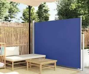 vidaXL Copertină laterală retractabilă, albastru, 160x500 cm