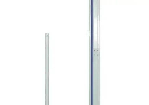 Copertină laterală retractabilă, albastru, 160x500 cm - 3/5