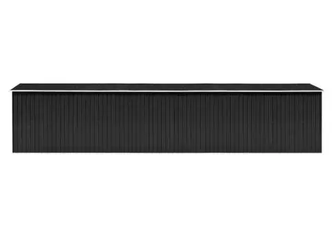 Șopron de grădină, antracit, 257x990x181 cm, oțel galvanizat - 2/5