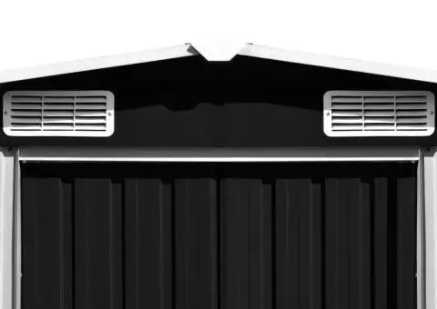 Șopron de grădină, antracit, 257x990x181 cm, oțel galvanizat - 5/5