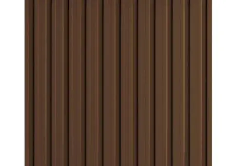 Magazie de grădină, maro, 257 x 205 x 178 cm, oțel - 4/5