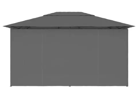 Cort de grădină cu perdele, antracit, 4 x 3 m - 5/5