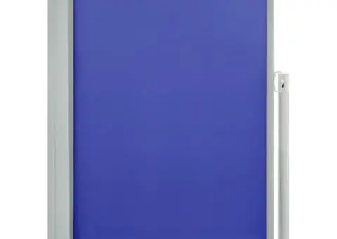 Copertină laterală retractabilă terasă, albastru, 100x300 cm - 2/5