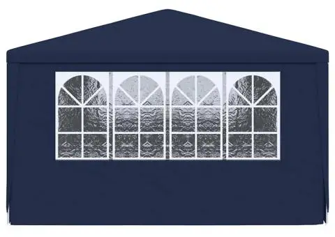 Cort de petrecere profesional cu pereți albastru 4x6 m 90 g/m² - 5/5