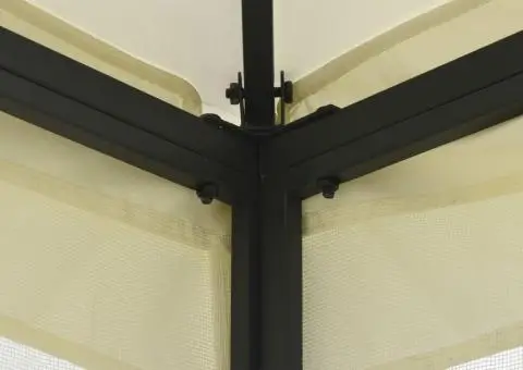 Pavilion cu plase, crem, 300 x 400 x 265 cm - 5/5