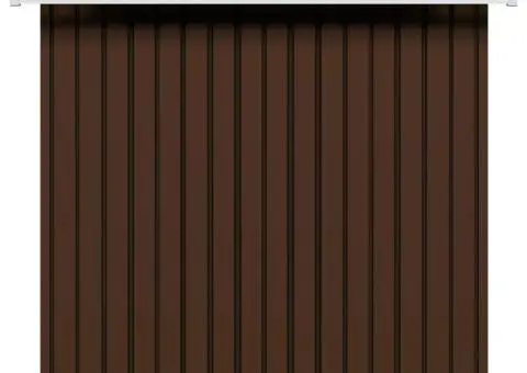 Magazie de grădină, maro, 194 x 121 x 181 cm, oțel - 5/5