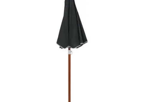 Umbrelă de soare de grădină cu stâlp din oțel, antracit, 180 cm - 2/5