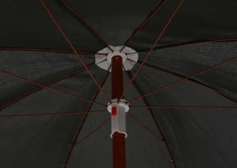 Umbrelă de soare de grădină cu stâlp din oțel, antracit, 180 cm - 4/5