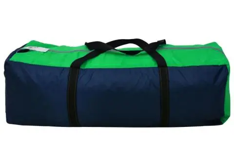 Cort camping din material textil, 9 persoane, albastru și verde - 5/5