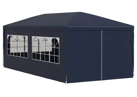 Cort de petrecere, albastru, 3 x 6 m - 3/5