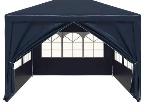 Cort de petrecere, albastru, 3 x 6 m - 4/5