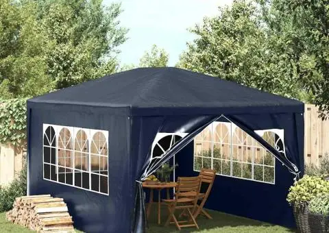 Cort de petrecere, albastru, 3 x 4 m - 1/5