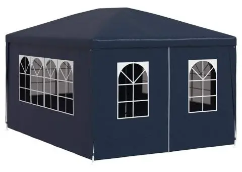 Cort de petrecere, albastru, 3 x 4 m - 3/5