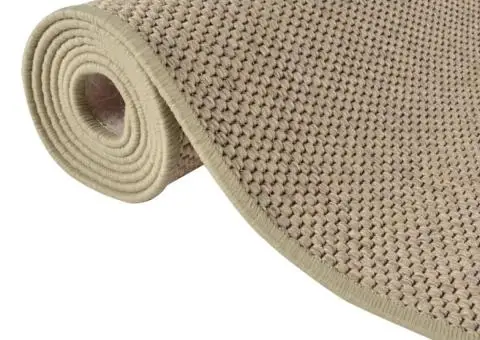 Covor traversă aspect sisal, nisipiu, 50x300 cm - 5/5