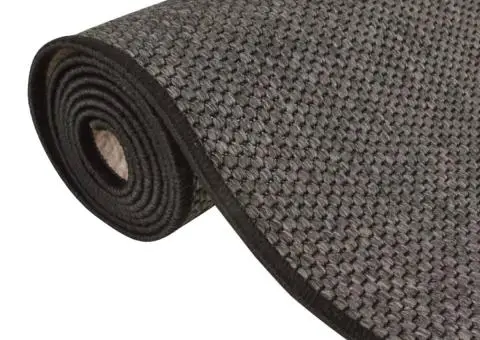 Covor traversă aspect sisal, antracit, 80x250 cm - 5/5