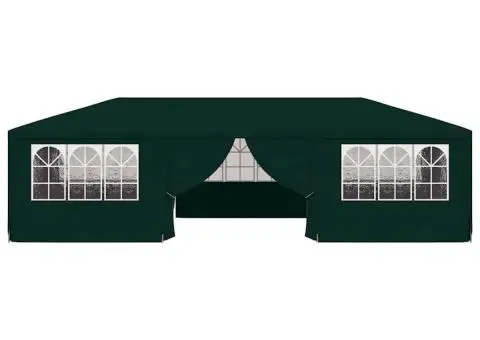 Cort de petrecere profesional pereți laterali verde 4x9m 90g/m² - 4/5