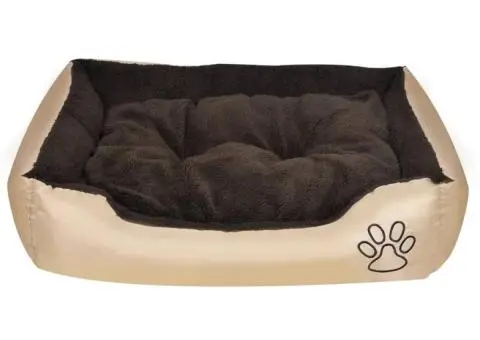 Pat pentru câini călduros cu pernă căptușită, M - 3/5