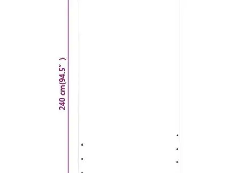 Paravan de balcon, albastru, 140 x 240 cm, țesătură oxford - 5/5